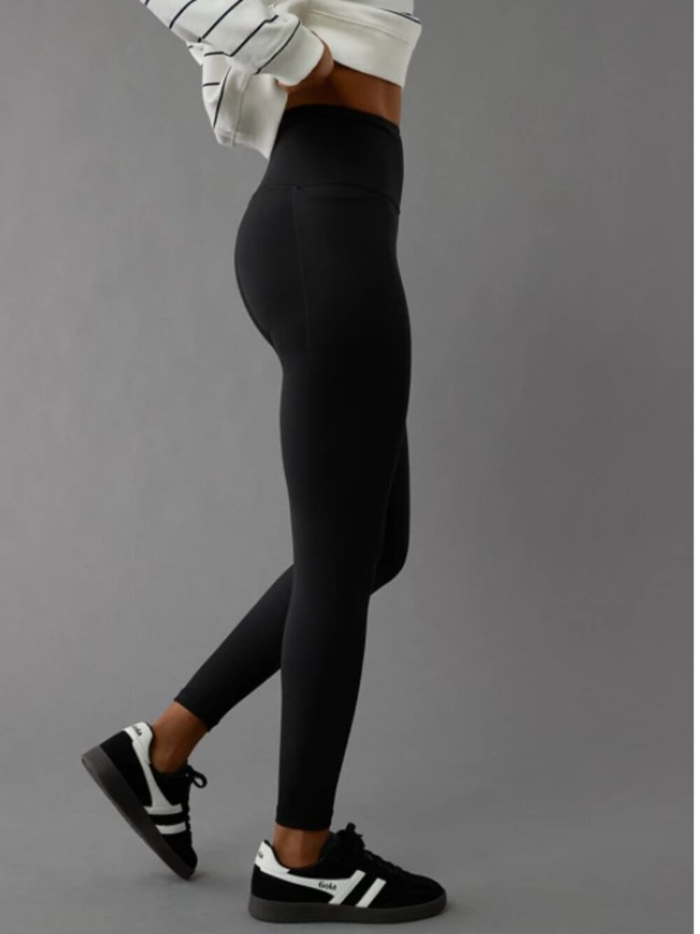 AE  American Eagle The Everything Pocket Highest Rise Legging / Sz Sm/Reg NWT - Picture 2 of 7
